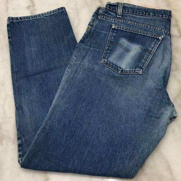 Vintage 1989 Levi’s 509 Orange Tabs 36x32 Regular Fit Straight Leg Made in USA - Picture 2 of 9